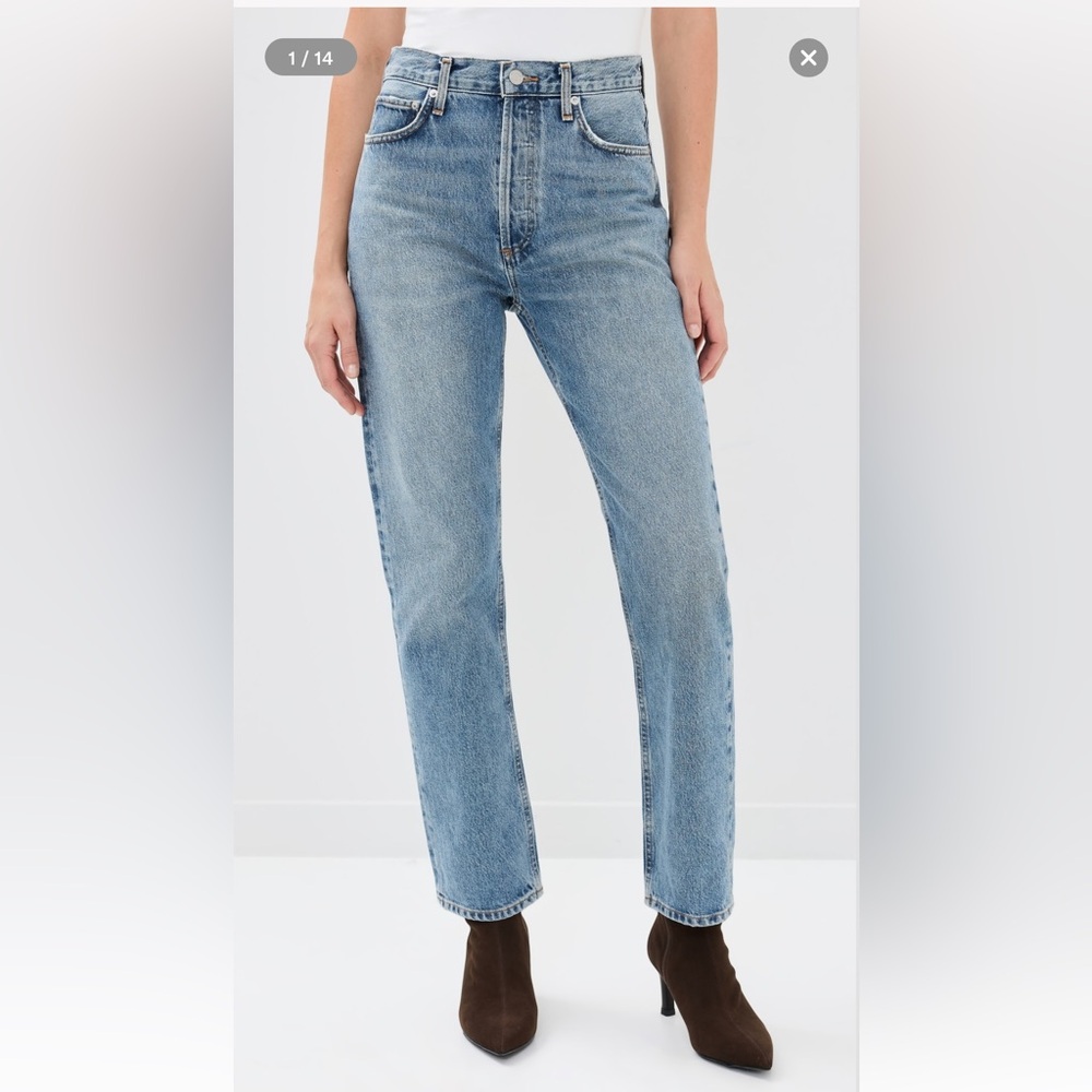 Agolde 90's Pinch Waist High Rise Straight Jeans